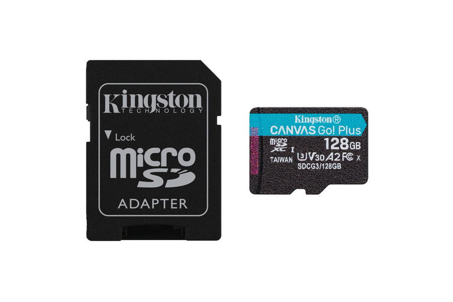 kingston canvas go 128 gb microsd plus karte