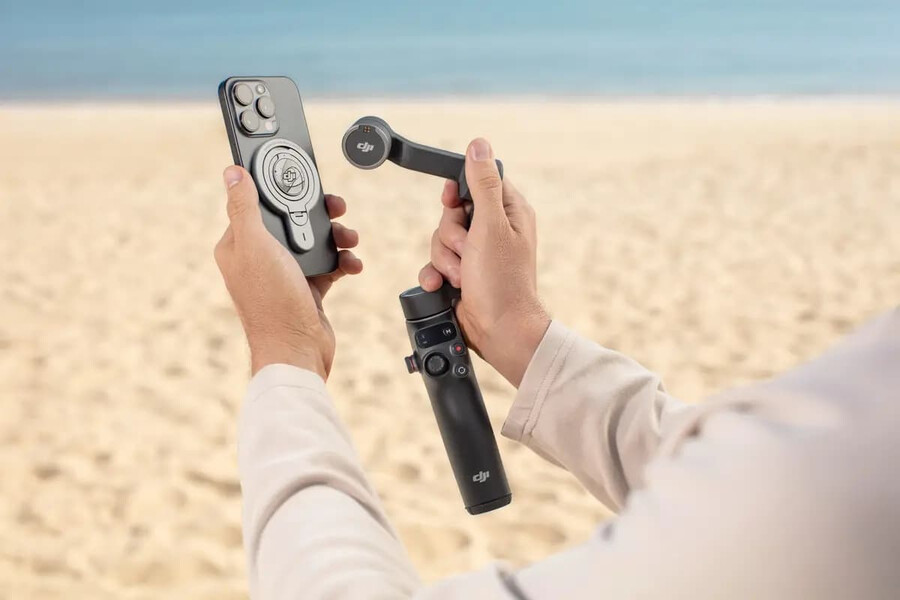 dji om magnetische schnellverschlusshalterung