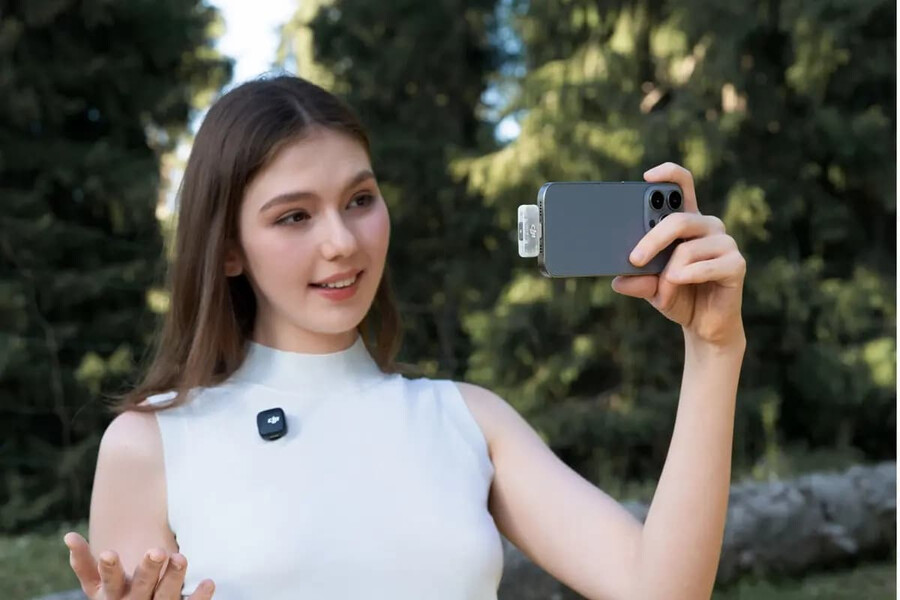 mobiler empfänger für dji mikrofonbereich