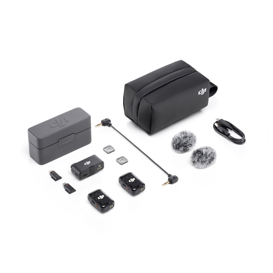 dji mic 2 2 sender 1 empfänger ladecase