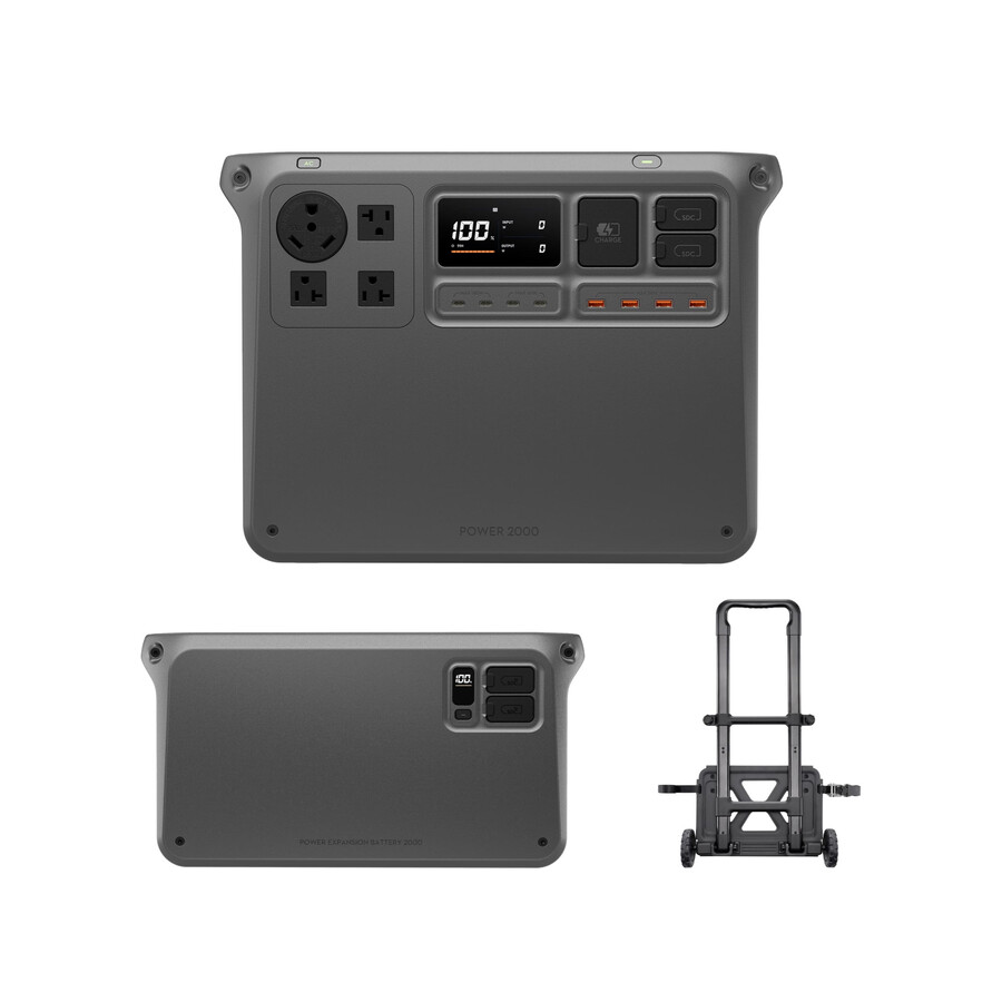 dji power 2000 tragbare powerstation 4096wh combo