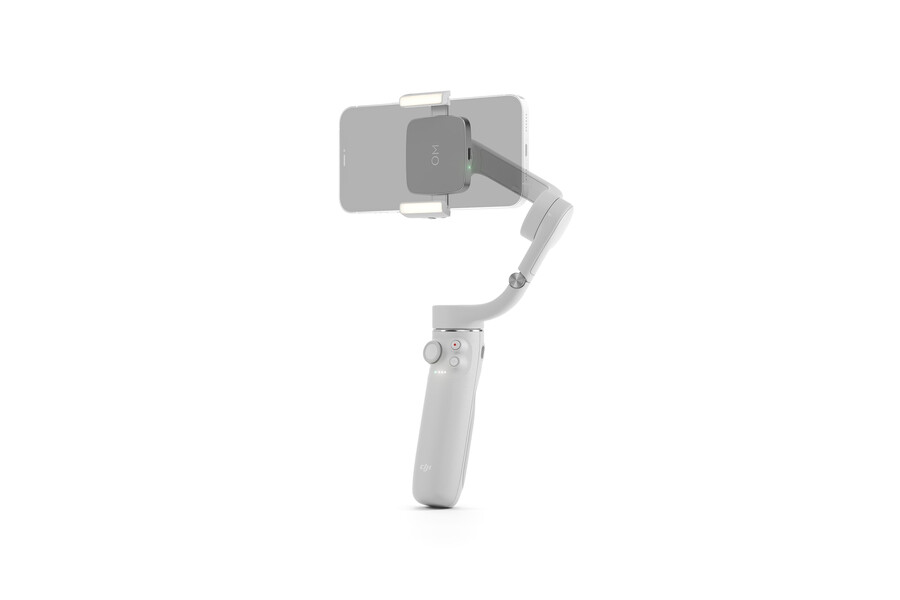 dji om integrierte licht-telefonhalterung